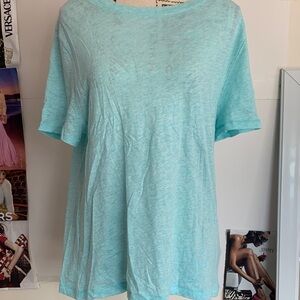 J. Crew Aqua Short Sleeve Tee
